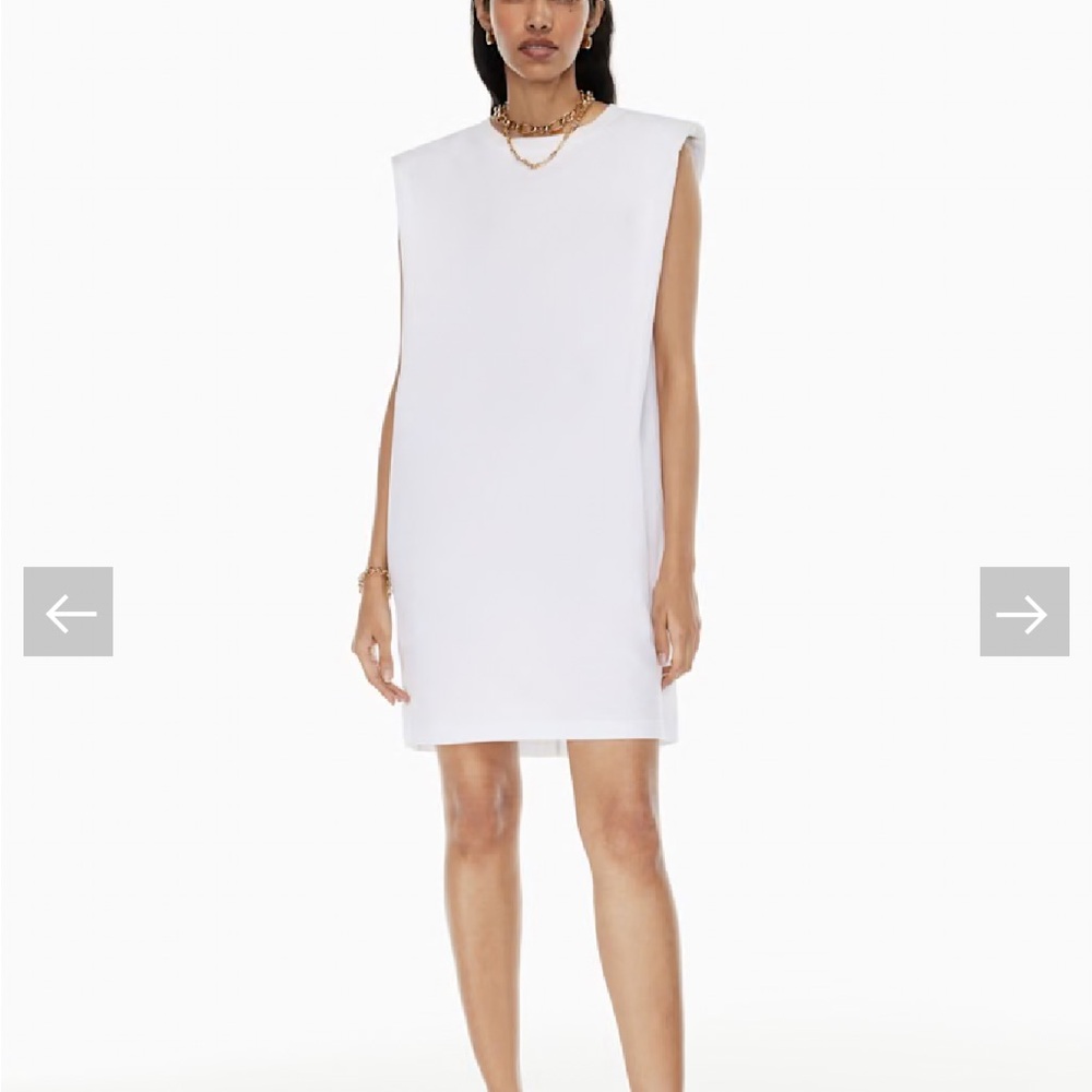 Aritzia-Babaton shoulder pad dress in grey 🩶 EEUC